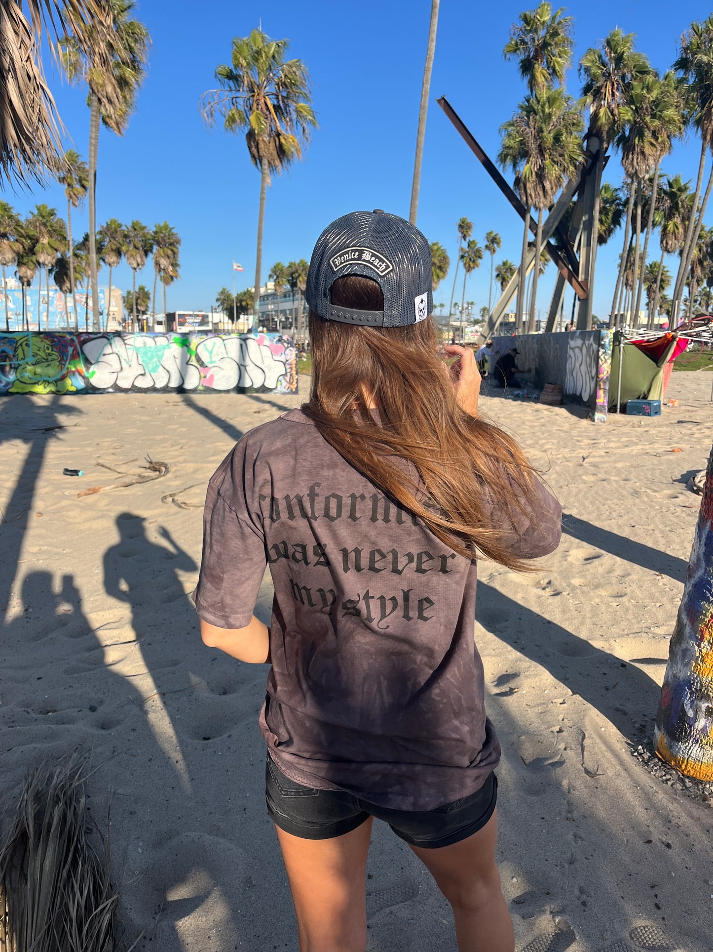 Conformity Was Never My Style Limited Edition Organic Cotton Tee Tie Dye Brown