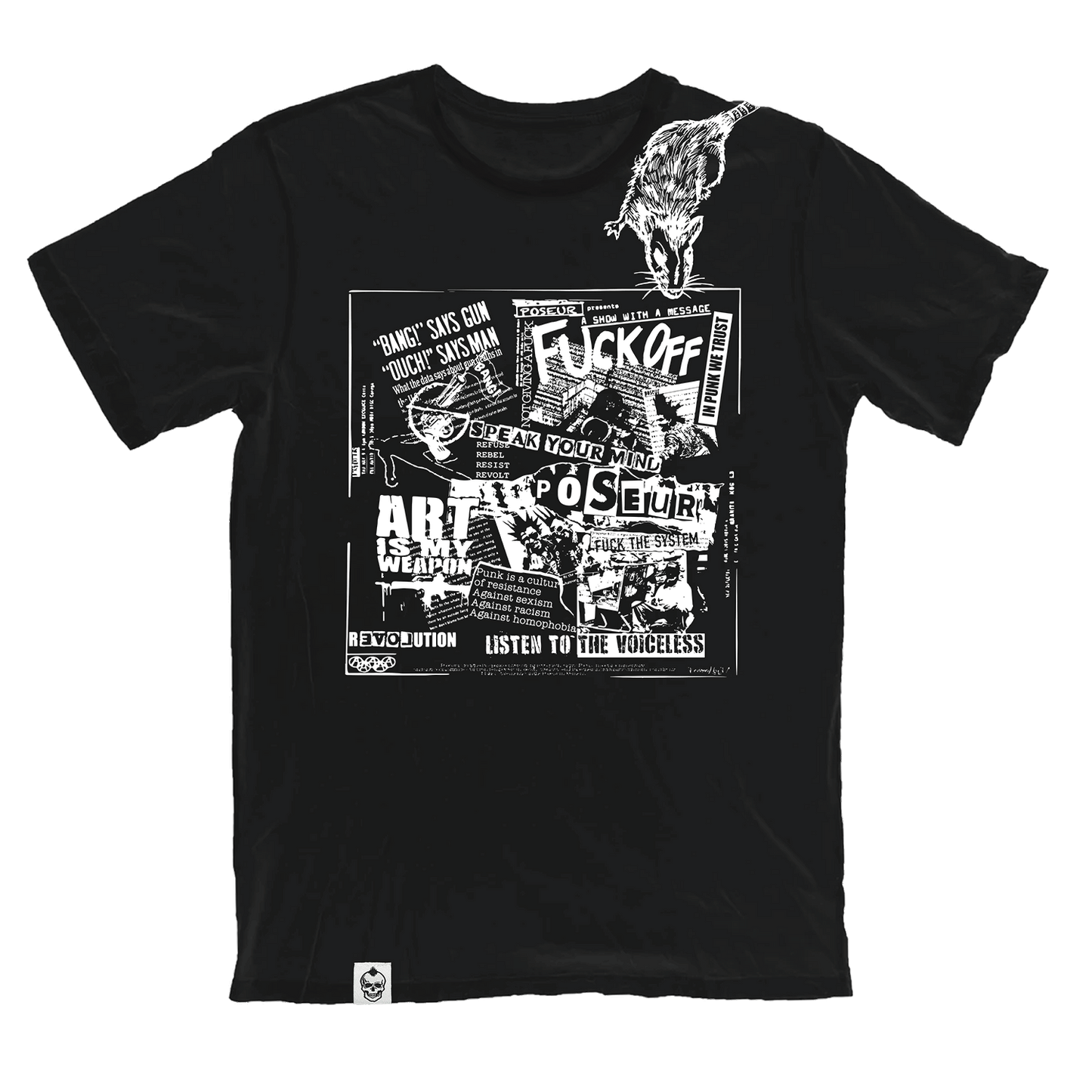 SNIFFIN' GLUE T-SHIRT BLACK