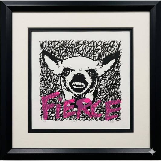 'FIERCE' SCREEN PRINT ON WHITE PAPER LIMITED EDITION OF 10
