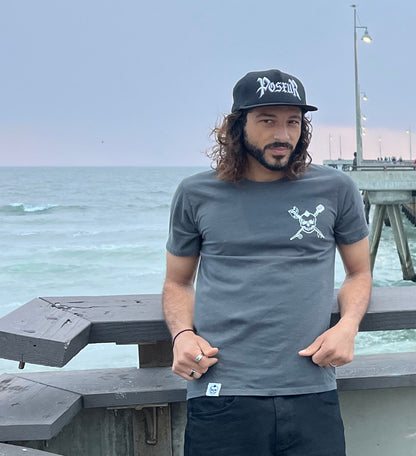 POSEUR ORGANIC COTTON  T-SHIRT GRAY