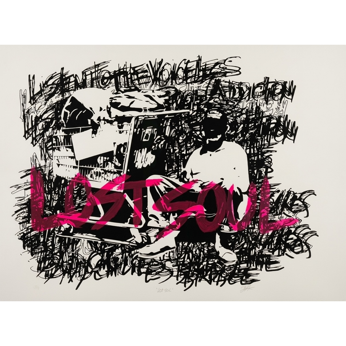 'LOST SOUL' DIGITAL PRINT ON HOT PRESS PAPER - LIMITED EDITION OF 10