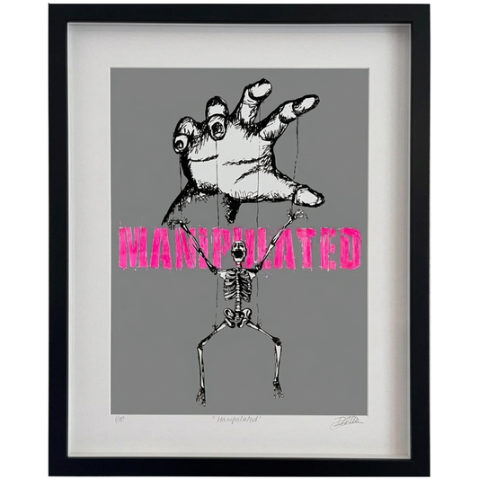'MANIPULATED'  SILKSCREEN ON WHITE PAPER LIMITED EDITION OF 10